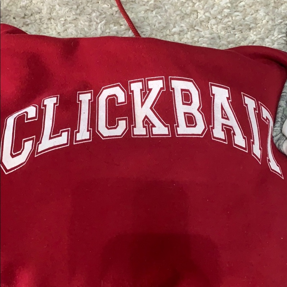 Clickbait sweatshirt